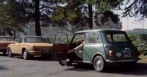 Gastone Moschin in Caliber 9 - Mini Innocenti verde Italian classic car by Film&clips