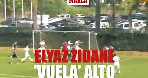 Elyaz Zidane 'vuela' alto: su poderío aéreo causa sensación en Valdebebas I MARCA