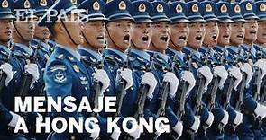 Xi lanza un MENSAJE a HONG KONG en el desfile del 70º aniversario de la República Popular CHINA