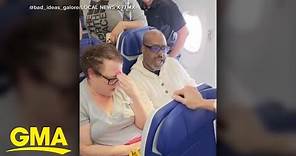 Passenger on Southwest flight met by cops after complaining about crying baby l GMA