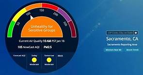 High-pressure leads to moderate air quality in Sacramento