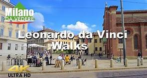 Milano Italy, walking tour in Corso Magenta | Leonardo da Vinci | 4K UHD | May 15 2021 | City walks