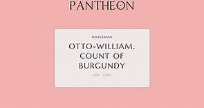 Otto-William, Count of Burgundy Biography - Count of Burgundy