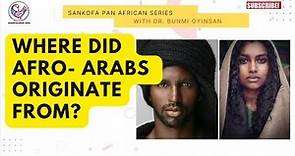 Where did Afro Arabs originate from?