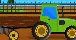 Formazione e usi del trattore | Veicolo agricolo | Video educativo | Giocattoli per auto per bambini