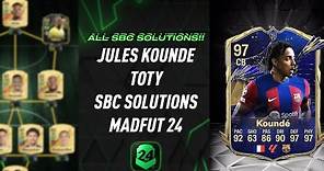 JULES KOUNDE | ALL 15 SBCS | (Easiest Way Possible) | MadFUT 24
