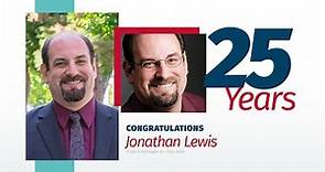 Jonathan Lewis - 25 Year Anniversary Award