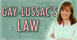 Chemistry: Gay-Lussac's Law (Gas Laws) with 2 example problems