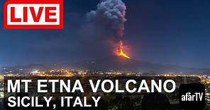 🌎 LIVE: Mount Etna Volcano, Sicily, Italy (Webcams)