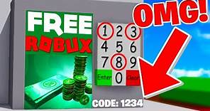 Solve The Code For FREE ROBUX in THIS Roblox Game?!