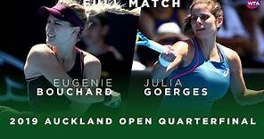 Eugenie Bouchard vs. Julia Goerges | Full Match | 2019 Auckland Open Quarterfinal