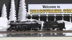 051286-HO Brass Model Train - OMI Overland L&N Louisville & Nashville 2-8-2 J-4 #1760 - Custom