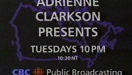 CBC (Canada) early 1990s Adrienne Clarkson Presents 30 sec promo
