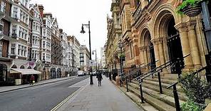 London Mayfair. Walk Around from Park Street to Regent Street