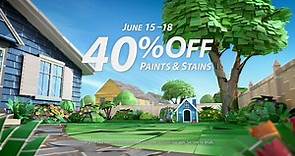 Save 40%* on paints and stains. Come in... - Sherwin-Williams