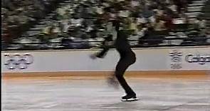 Christopher Bowman (USA) - 1988 Calgary, Figure Skating, Men's Long Program (US ABC)