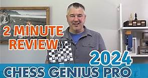 ChessGenius Pro 2024 - 2 Minute Review of Electronic Chess Computer by Millennium