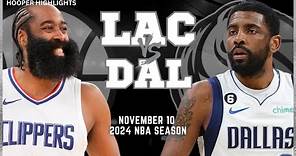 Dallas Mavericks vs LA Clippers Full Game Highlights | Nov 10 | 2024 NBA Season