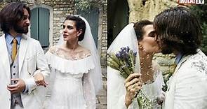 El romántico vestido de novia de Carlota Casiraghi en su boda con Dimitri Rassam | ¡HOLA! TV