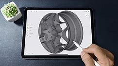 Modeling a Wheel Rim on iPad | Shapr3D