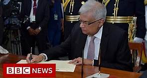 Sri Lanka: Ranil Wickremesinghe sworn in as new president – BBC News