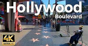 Hollywood Boulevard Walking Tour - Los Angeles, California (4k Ultra HD 60fps) – With Captions