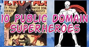10 Public Domain Superheroes