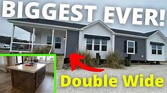THE BIGGEST "Mobile Home" EVER! | Double Wide Mobile Home Tour