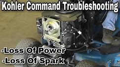Troubleshooting Video : Kohler Command Twin Engine Problems with Taryl