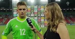 Julian Pollersbeck post-match interview - England v Deutschland (U21 EM 2017)