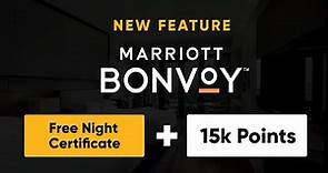 Marriott Bonvoy Update - Combine Free Night Certificates and Points