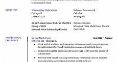 4  High School Resume Examples for 2024