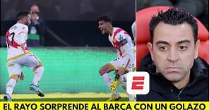 GOLAZO DEL RAYO VALLECANO sorprende al BARCELONA. Unai López marca el 1-0 | La Liga