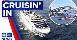 First cruise ship returns to Sydney after more than two years | 9 News Australia