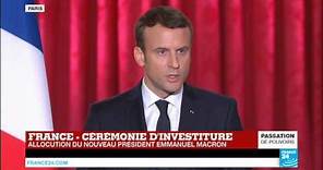REPLAY - 1er discours d'Emmanuel Macron, président de la République française