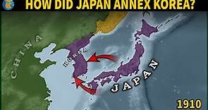 How did The Empire of Japan annex Korea?
