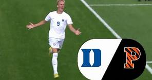 Duke vs Princeton, College Soccer Highlights