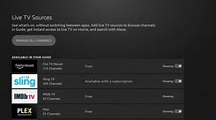 Fire TV revamps how to add Live TV Sources to the Channel Guide