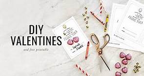 DIY Valentine Cards with Free Printable