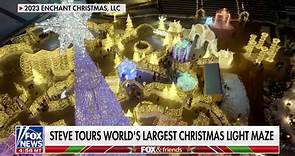 Steve Doocy visits world's largest Christmas light maze