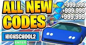 ALL NEW CODES in ROBLOX HIGH SCHOOL 2 ! - Roblox high school 2 codes (Roblox)