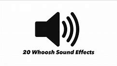 20 FREE CINEMATIC WHOOSH SOUND EFFECTS | High quality 4k Audios