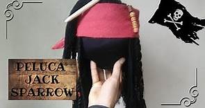 Peluca de Jack Sparrow para niño