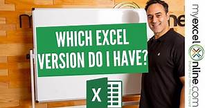 Which Excel version do you have?