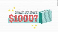 How to save $1,000 this year