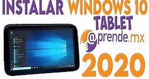 ✅ INSTALAR Windows 10 Versión 1703 en Tablet aprendemx | SEP | 2020
