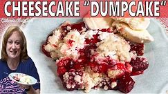 STRAWBERRY CHEESECAKE DUMP CAKE RECIPE | 4 INGREDIENT BAKE WITH ME DUMP CAKE