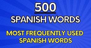 Most Important Spanish Words and Pronunciation With Pictures
