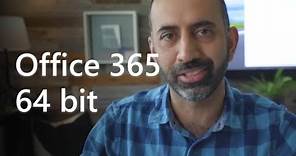 Convert to a 64-bit version of Office 365