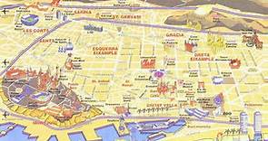 Mapa turístico de Barcelona - 2021 | Todos los tips!